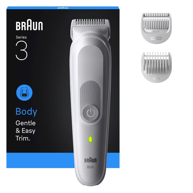 Braun Series 3 BG3530 Kropstrimmer Grå Braun Series 3 BG3530 Kropstrimmer Grå